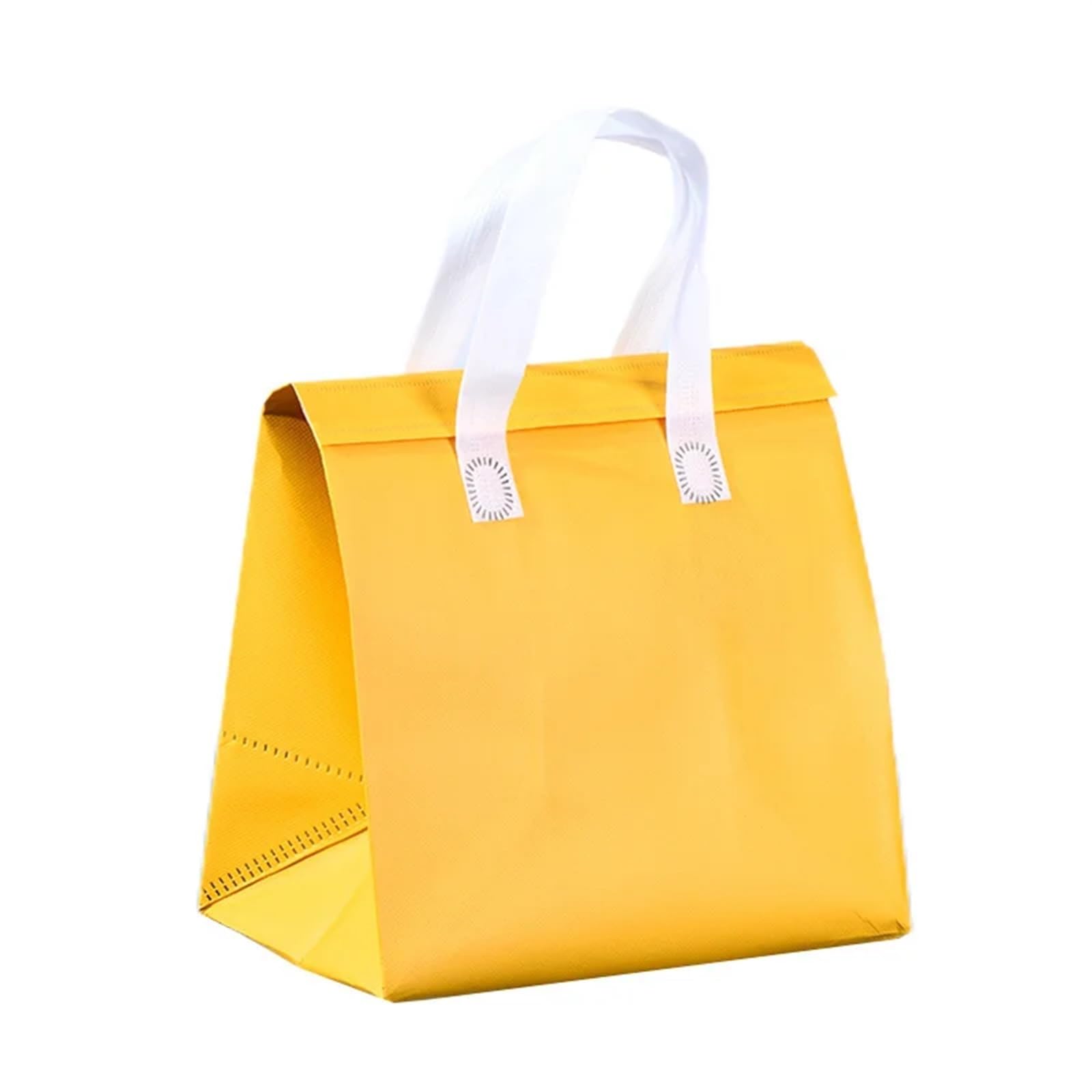 Isolierte Lebensmitteltasche 10 Stück Vlies-Isolier-Lunch-Tragetaschen Tragbare Stoff-Lebensmittel-/Getränkeverpackung Warmhalten Kalte Lieferung Wiederverwendbare Beutel für Büroarbeit, Reisen im Fre