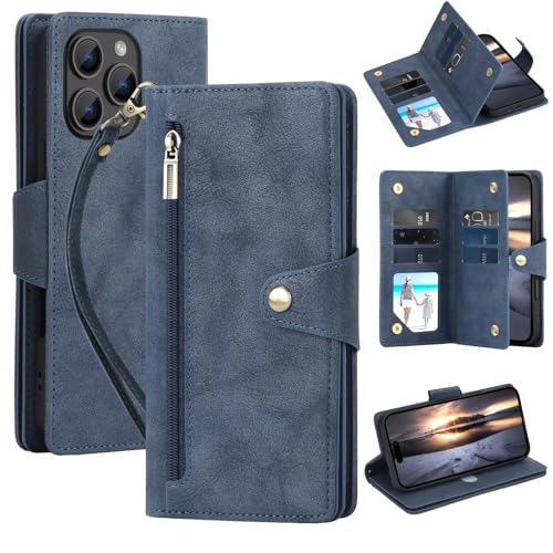 【Materiali di alta qualità e cinturino da polso】: realizzata in pelle PU di alta qualità e di lunga durata e un morbido guscio interno in TPU aggiornato, questa custodia garantisce una protezione completa per IPhone7. Il suo design vintage a portafoglio, completo di chiusura magnetica, offre una protezione completa per il tuo dispositivo. Inoltre, il cinturino da polso incluso si rivela estremamente comodo quando è necessario accedere a mani libere al telefono.