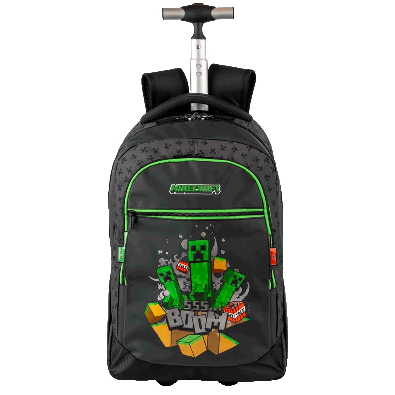 Mochila Carrinho Mega Rodas Minecraft Icons Sestini 66422-01