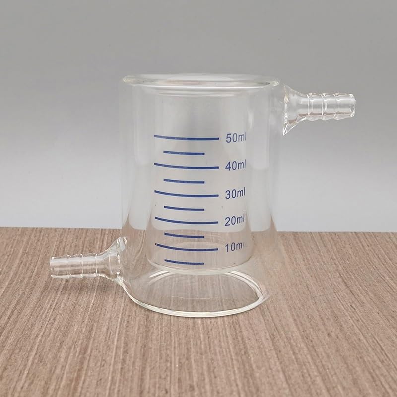Cylinder stopniowany, szklana zlewka z podwójną ścianką ze szkła borokrzemowego, 50-1000 ml, szkło laboratoryjne do dokładnego pomiaru