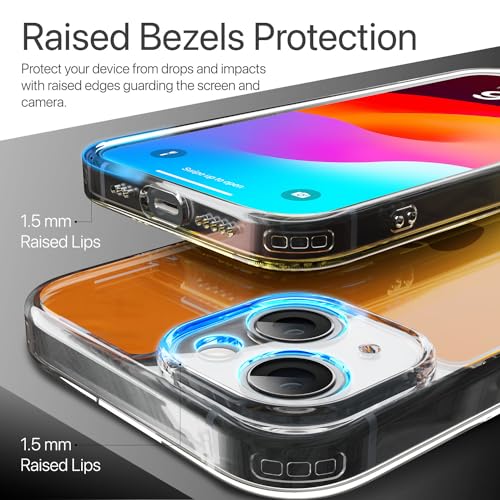 Image of Vaku Luxos TPU Morgana Series Back Cover Case For iPhone 15 Scratch Resistant Slim Fit Protective Design Military-Grade Protection Support Mag-Safe Wireless Magnetic Charging-Multicolor