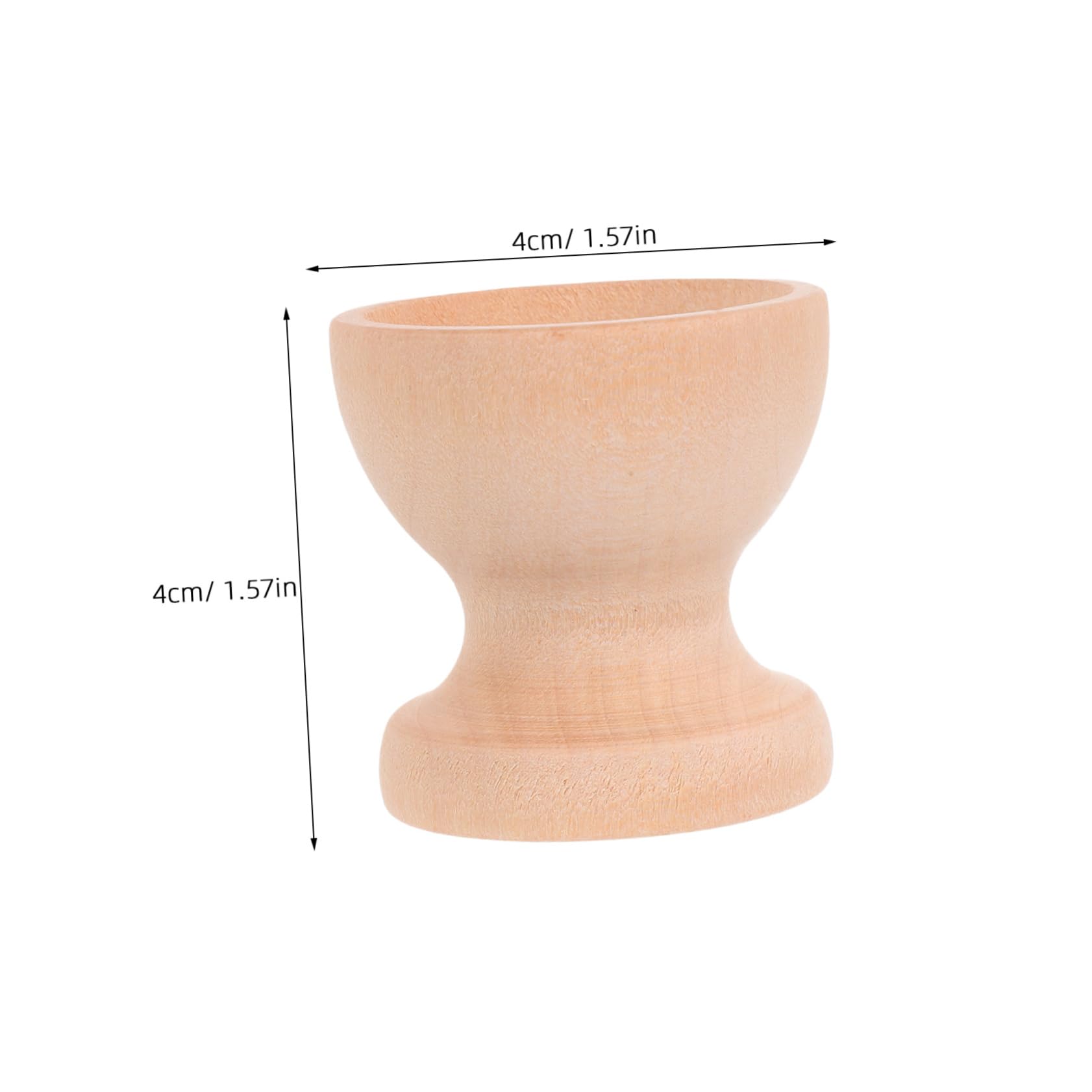 FELTECHELECTR 6pcs Set Wood Single Egg Holders Eggs Wooden Egg Holder Wooden Egg Holder