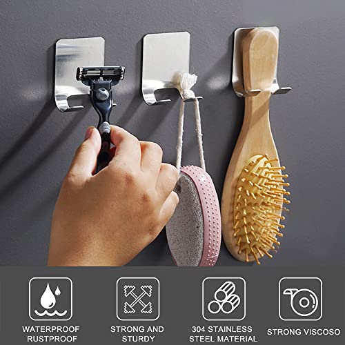 Gancio Porta Rasoio Doccia,4 Ganci Autoadesivi per...