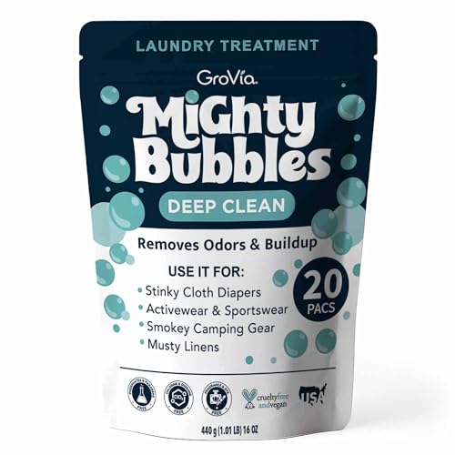 Image of GroVia Mighty Bubbles Deep Clean Laundry Treatment | 20 Count