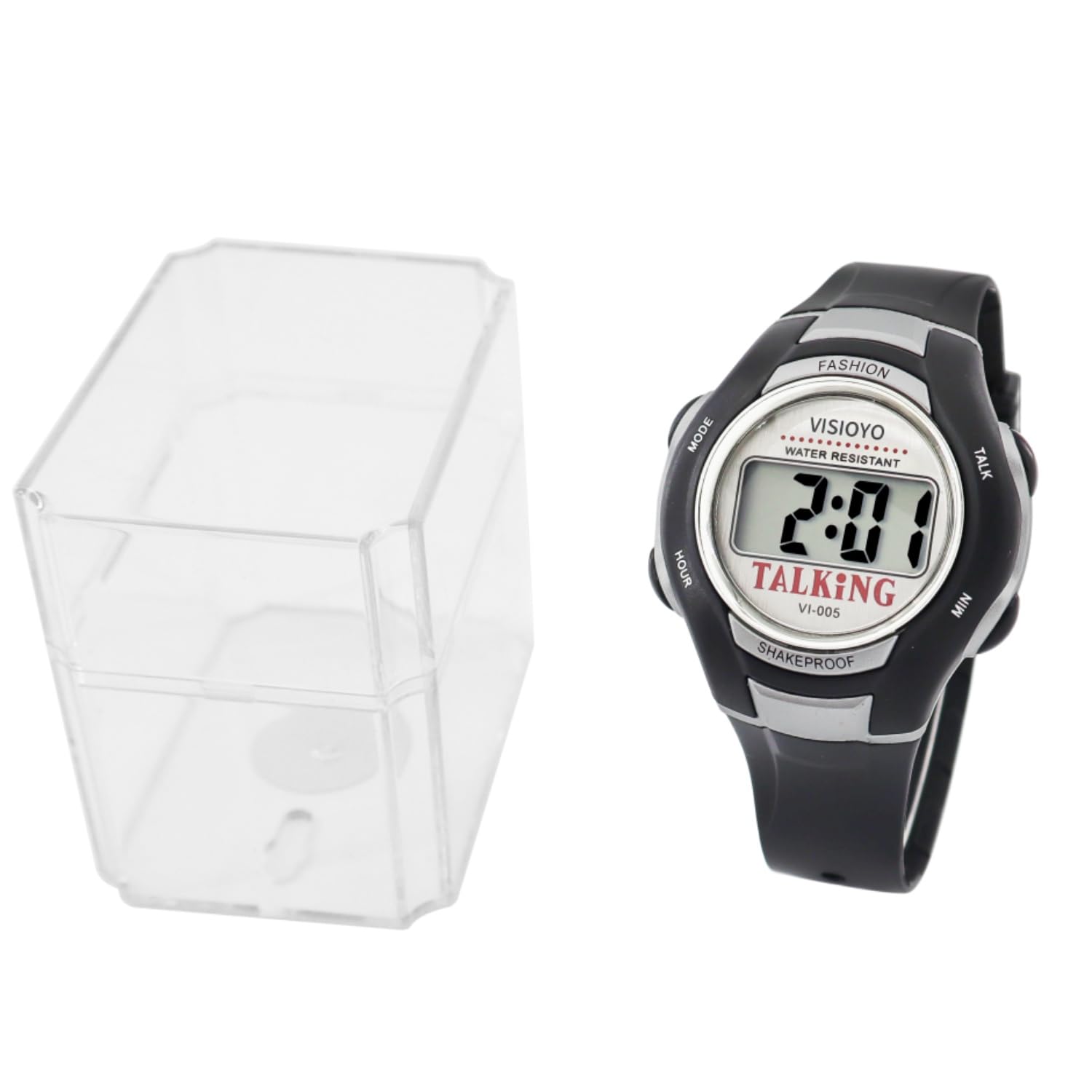 Montre parlante en espagnol pour aveugles | Voix claire en espagnol, annonce de l'heure, alarme, pour les aveugles, la basse vision et les personnes âgées