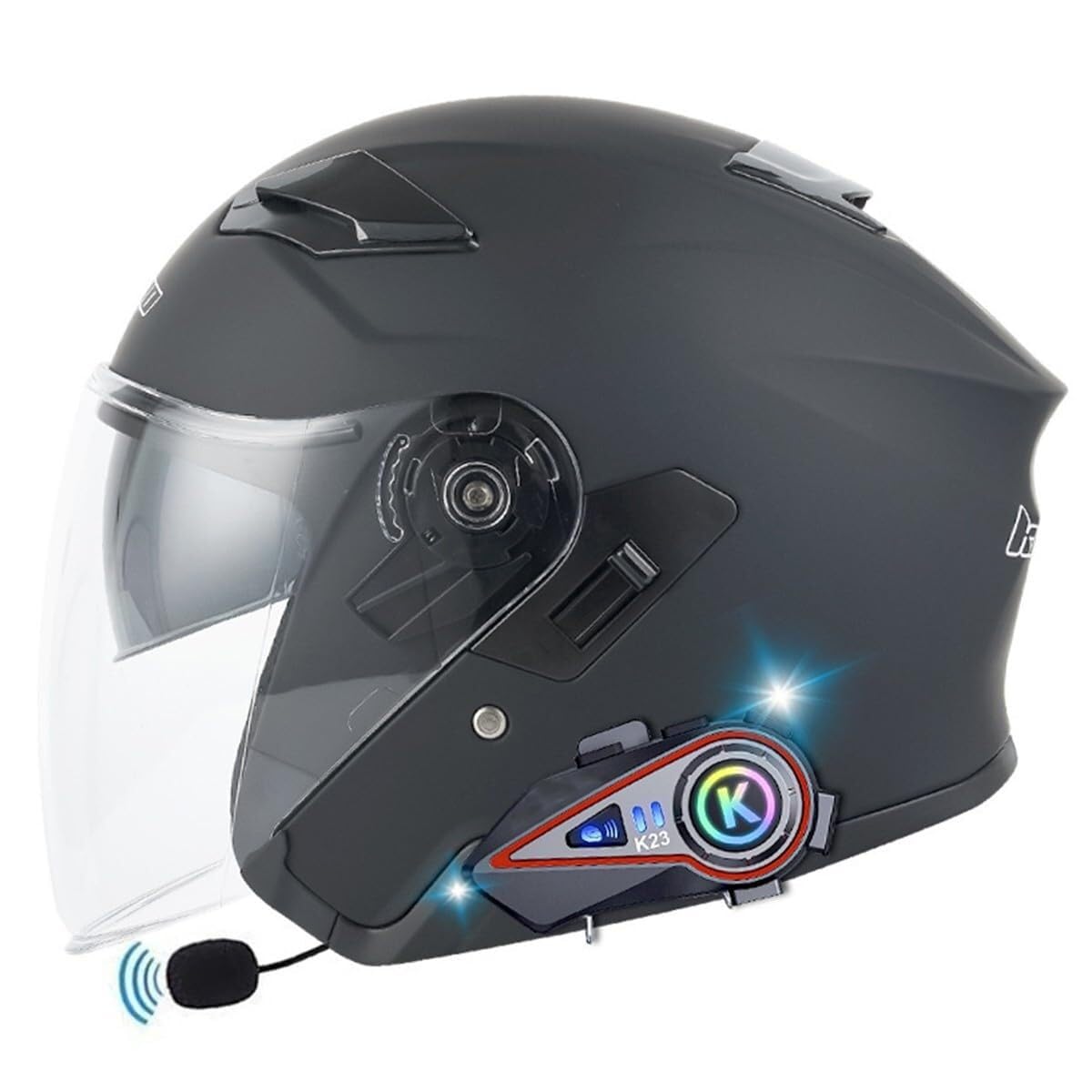 Casque moto jet Bluetooth idéal pour vos trajets quotidiens en ville en XL