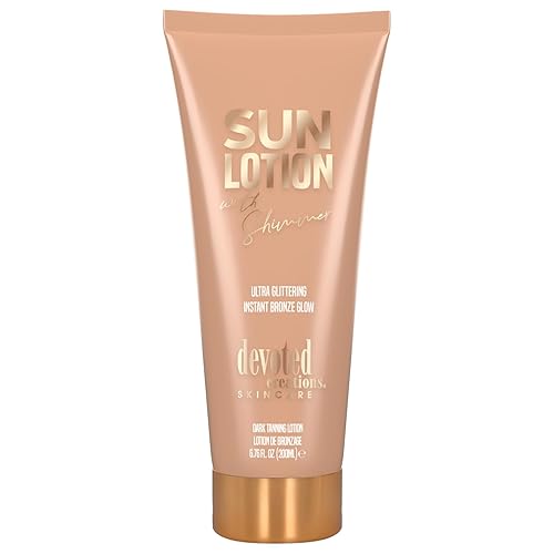 Loción solar con brillo ultra brillante y bronce instantáneo 6.76 oz.