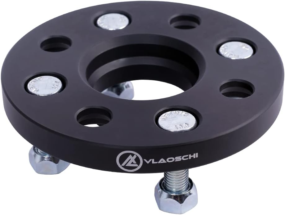 VLAOSCHI Black Forged 4x100 Hubcentric Wheel Spacers 20mm with 12x1.5 Studs 56.1mm Hub Bore Compatible with Honda 4 Lug EF EG EK EJ EP for 1979-2005 Civic | 1982-1989 Accord |2001-2020 Fit - Pack of 4