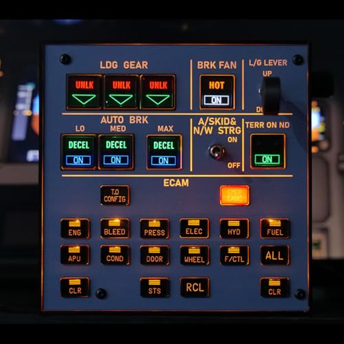 Indicador de Tren de Aterrizaje A32X Panel Integrado para MSFS miniatura 5