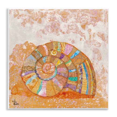 Nautilus Shell Collage, 12 x 12 Inch Mounted Print on Wall Plaque
