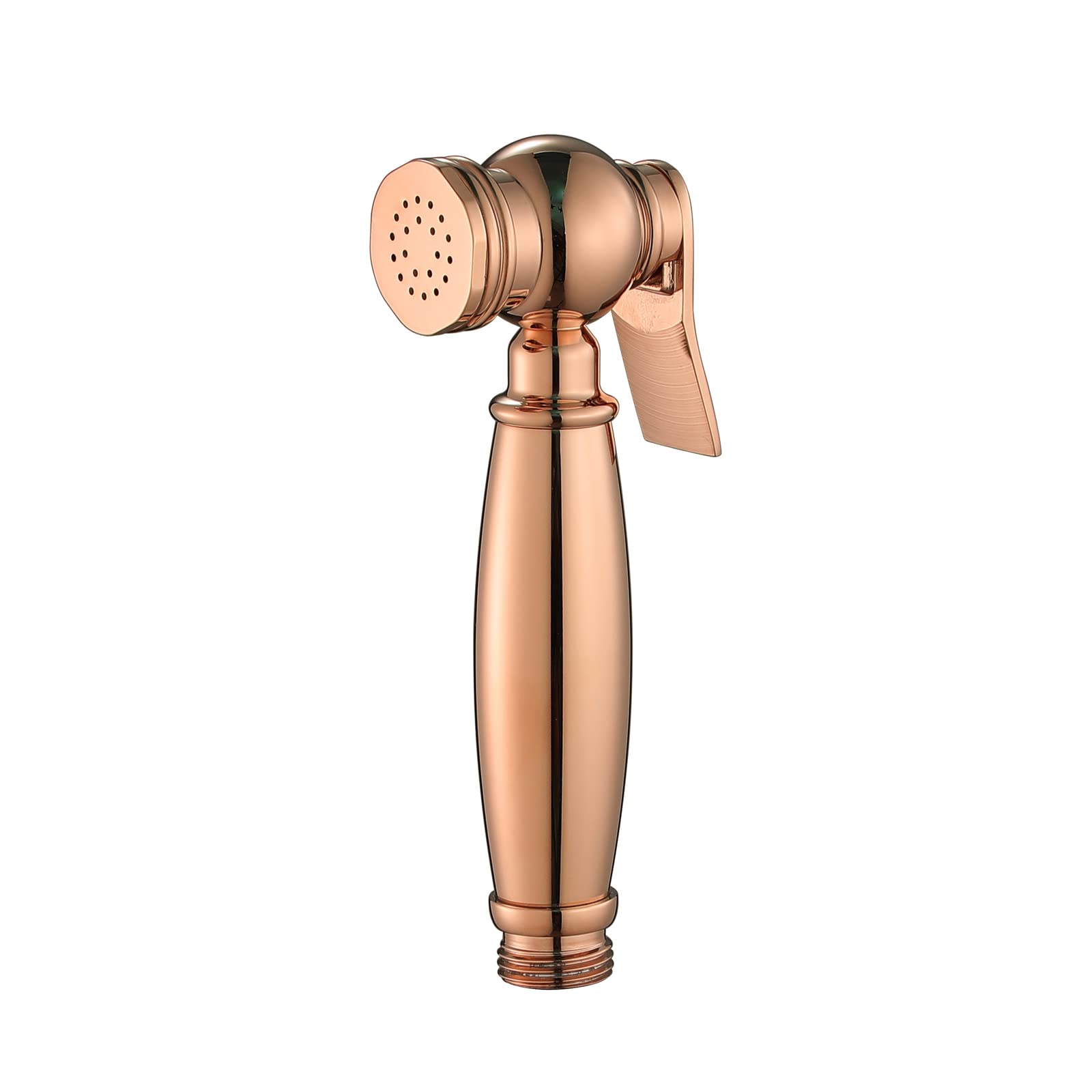 ZQFHSX Faucets Handheld Toilet Bidet, Cloth Diaper Sprayer Bidet Faucet Mixer Tap, 1.5m 304 Stainless Steel Shower Pipe, ABS Base,Chrome (Color : Rose Gold) LWX
