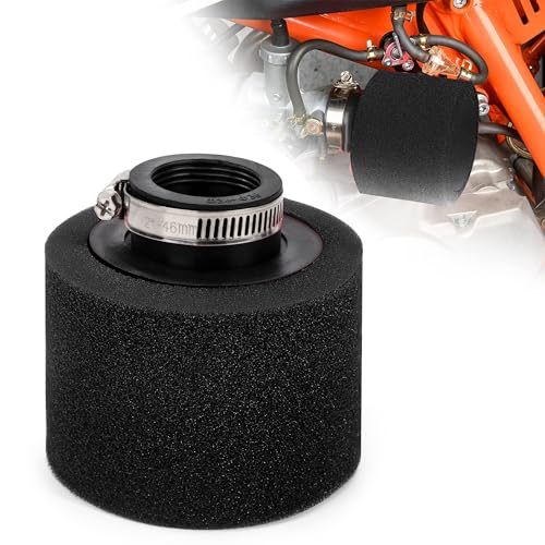 Tunejoy Filtro de Aire Espuma Moto 35mm Boca recta Filtro de Aire ATV para 49cc 50cc 70cc 90cc 110cc 125cc Motocross Pocket Bike Scooter Quad Negro