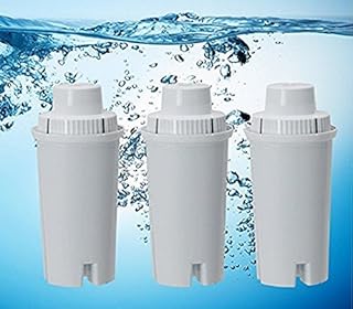 3 Pack Drop In Brita Style Alkaline Water Filter Replacement 7 Stage Mineral Water Filter.Works With Wellblue, Brita Style Pitchers & Dispensers (3 Pack)