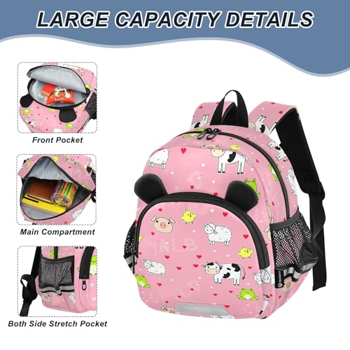 Cute Animal Toddler Backpack for Girls Boys,Preschool Kindergarten Backpack,Cute Kids Backpacks for Girls B04051873