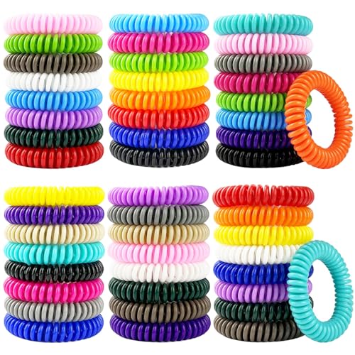 mosquito repellent bracelets 50 pack individually wrapped mosquito repellent bands with 60 pcs mosquito repellent stickers deet-free mosquito wristbands patches for adults and kids indoor outdoor