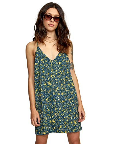 Image of RVCA Women's Jade Woven Spaghetti Strap Dress