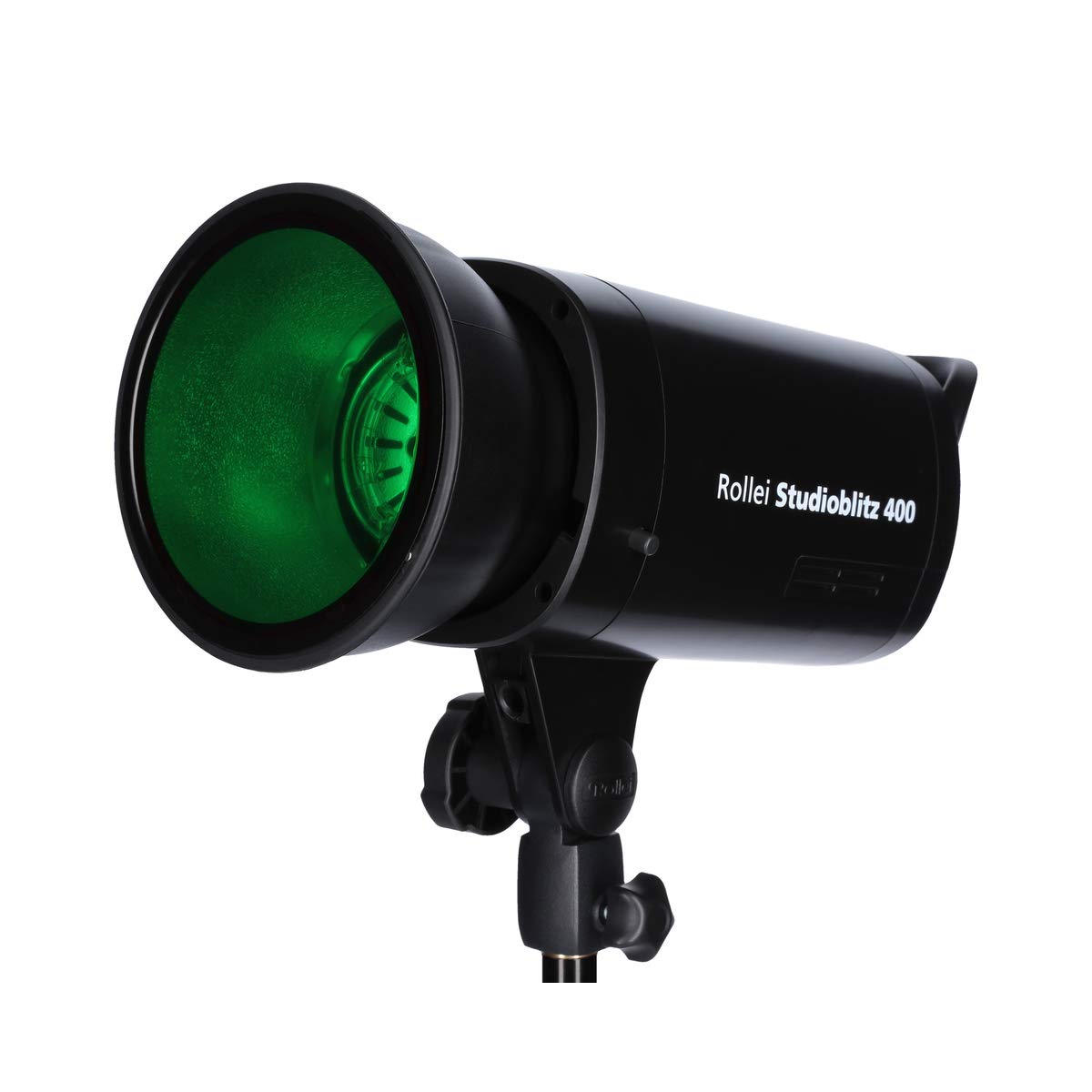 Rollei Studioblitz 400 Double Kit - lampa studyjna o mocy błyskowej 400 W, 2 x lampa błyskowa, Octabox 90 cm, softbox 60 x 90 cm, 2 x statyw do lampy, radiowy nadajnik U7, reflektor z 5 kolorowymi foliami i walizką na kółkach