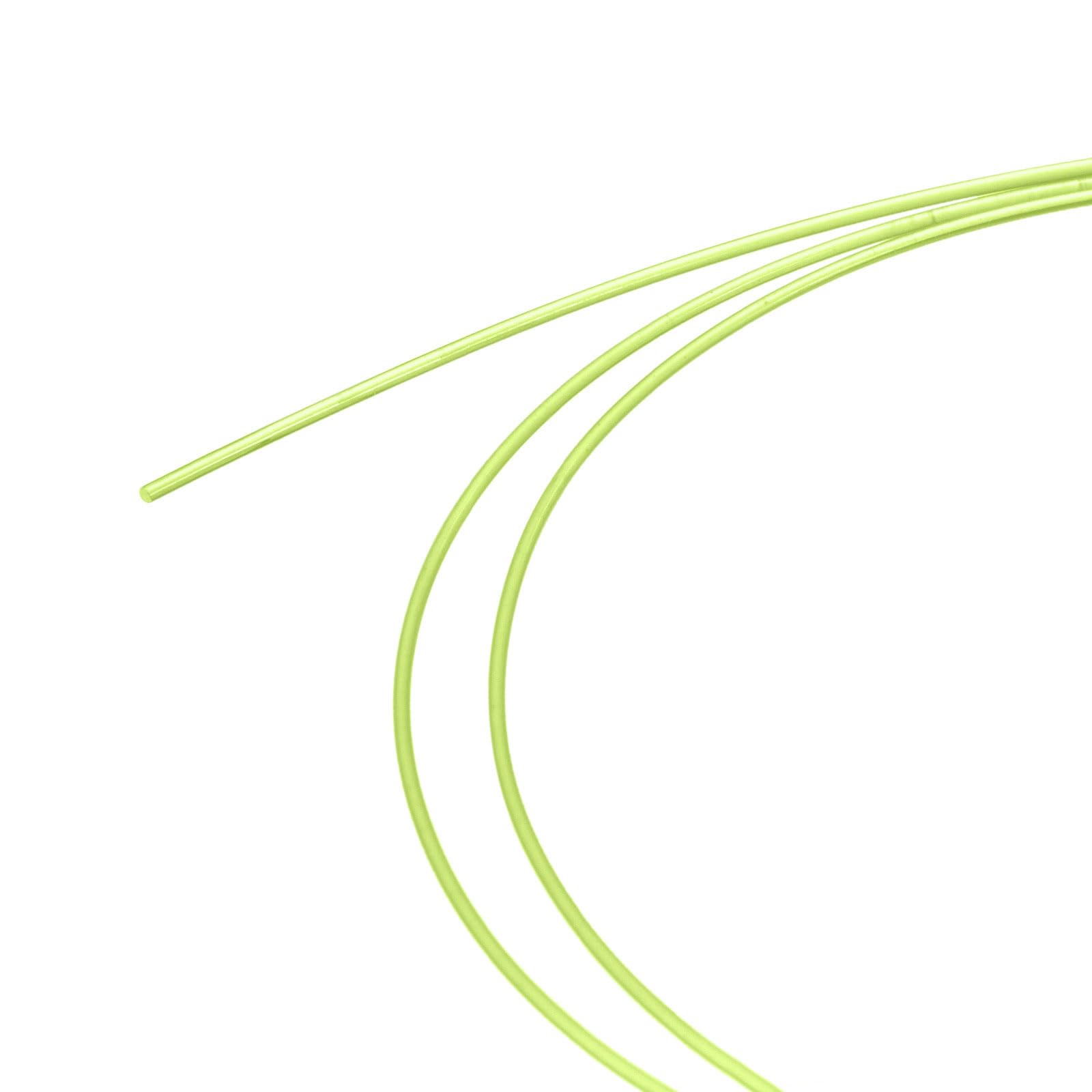 sourcing map Fiber Optic Rods PMMA 0.75mmx15cm for Sight Filament Fluorescence Green 1 Set Pack of 5