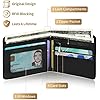 Toyuma Leather Wallet for Boys Wallets for Girls Kids Wallet Cute Kawaii Anime Cool Cartoon Fun Purse Credit ID Card Slim Bifold Small Coin Purses for Teens Boys Minimalist Wallet, White Eye - Image 2