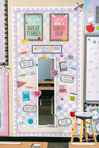 Image of Teacher Created Resources Cool for School Checkers Better Than Paper Bulletin Board Roll (TCR77600)