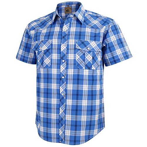 Chemise manches courtes homme Coevals Club multicolore grande taille 3XL style décontracté