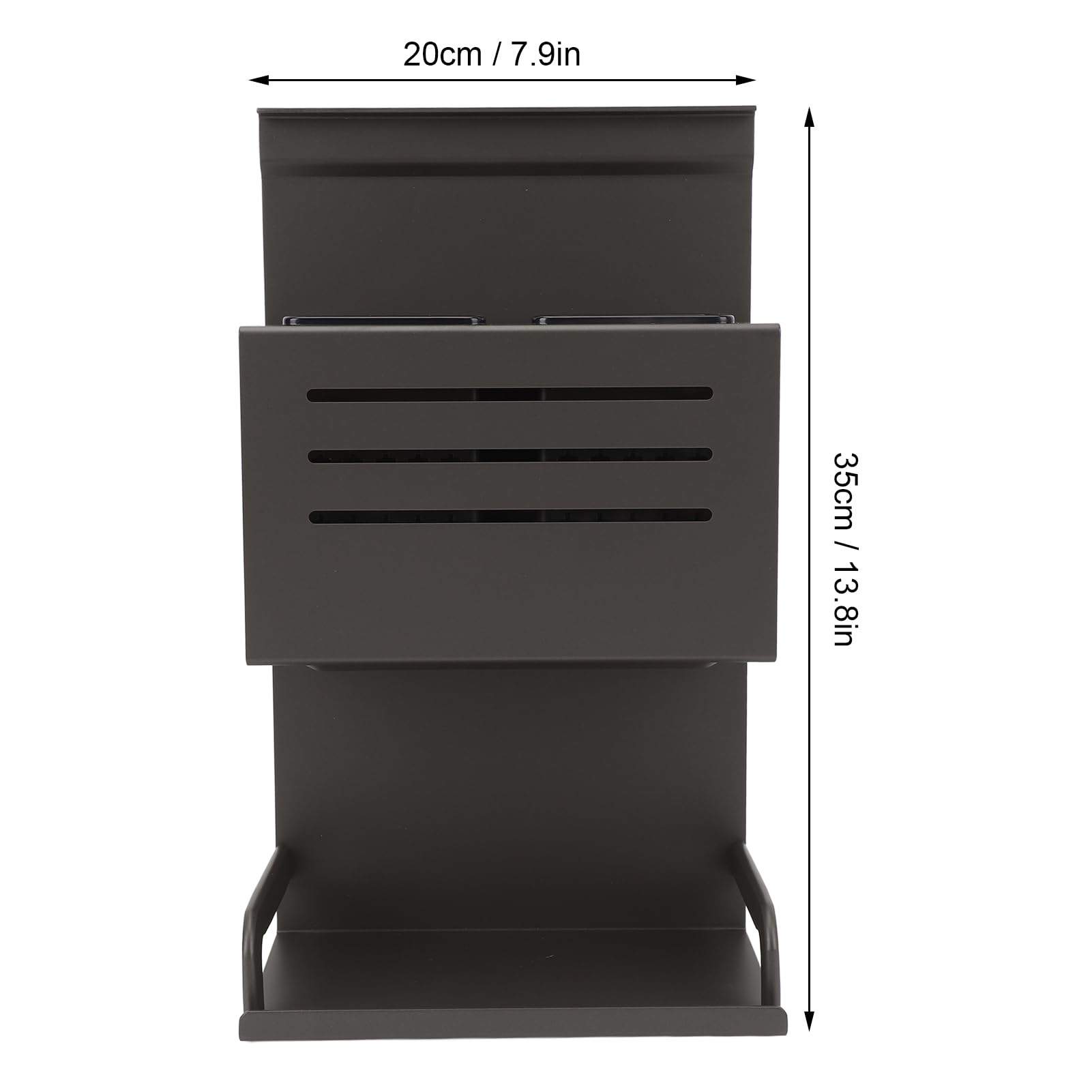 Support mural pour ustensiles de cuisson, organisateur d'ustensiles de cuisson, alliage d'aluminium gris, facile à nettoyer, support mural multi-usage pour baguettes,