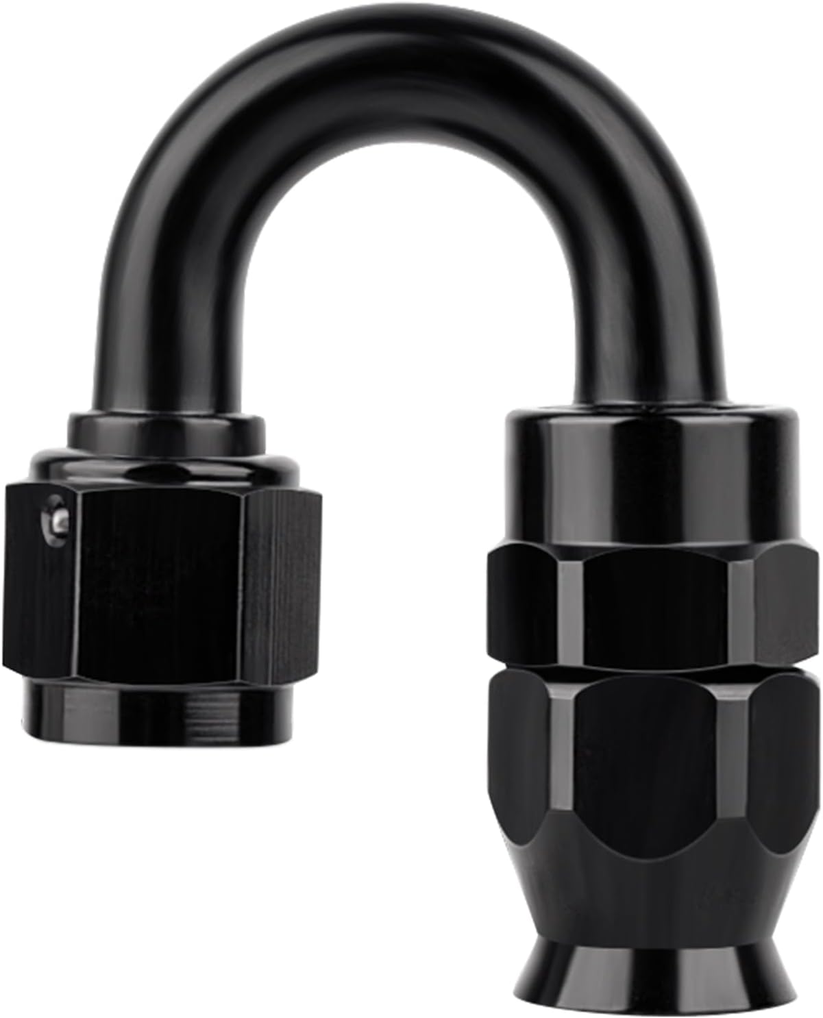 EVIL ENERGY 6AN PTFE Hose End Fitting 180 Degree Black for PTFE Hose Only