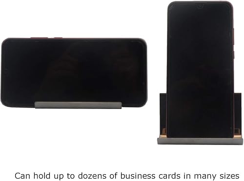 Miniatura 5 de enyuwlcm Tarjetero de escritorio de metal para escritorio, exhibición de tarjetas de visita para oficina, mesa, organizador de mostrador, vino y