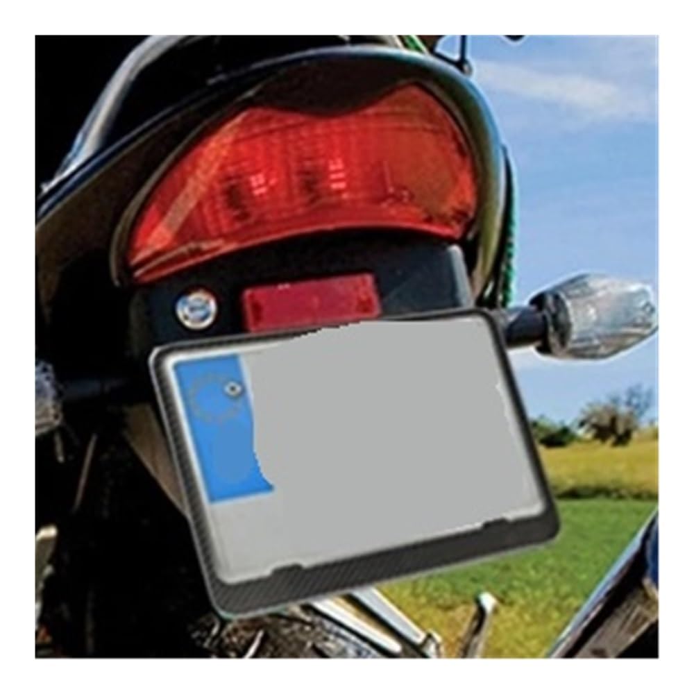 Soportes Matrículas Marcos para Matrícula Delanteros Y Traseros Universales para Motocicleta Soportes para Matrícula Cubierta para Matrícula