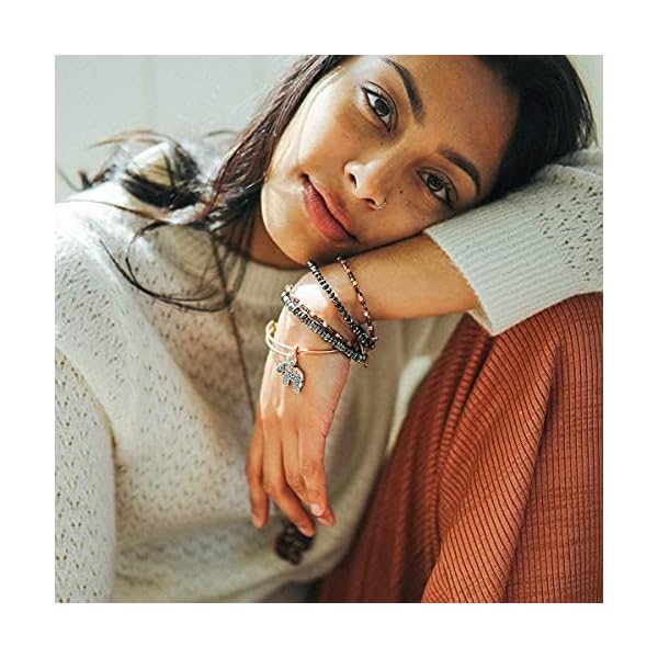 Alex-and-Ani-Path-of-Symbols-Expandable-Bangle-for-Women-Elephant-Charm-Two-Tone-Finish-2-to-35-in Alex and Ani Path of Symbols Expandable Bangle for Women, Elephant Charm, Two-Tone Finish, 2 to 3.5 in