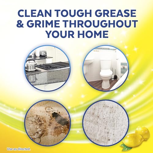 Lysol All-Purpose Cleaner, Sanitizing and Disinfecting Spray, To Clean and Deodorize, Lemon Breeze + Bleach 32 oz (pack of 3 - Image 3