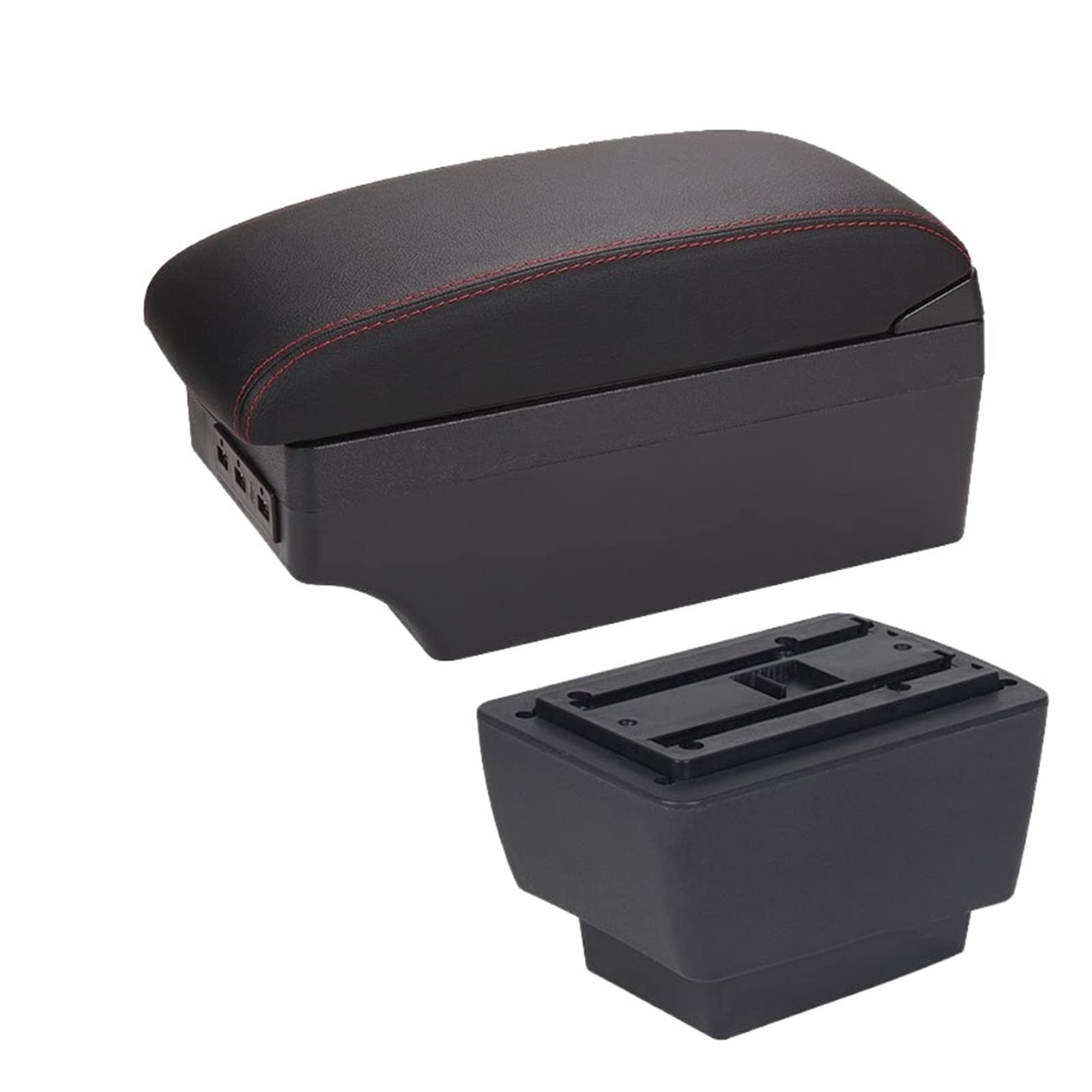 For Skoda For Fabia 3 2015 2016 2017 2018 2019 2020 Combi Car Armrest Box Retrofit Parts Storage Box Car Accessorie(A1 7USB)