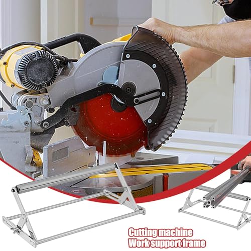 Soporte de sierra circular de mesa con accesorio para banco plegable de acero 4