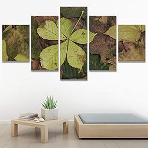 SIGNWIN 5 Panel Canvas Wall Art Modern Art...