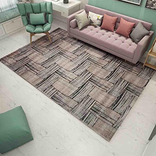 FUHOAHDD Minimalist carpet living room modern geometric sofa coffeetable mat bedside floor mat, 001