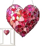 Générique Valentines Heart Ornaments, 20x20cm Acrylic Love Window...
