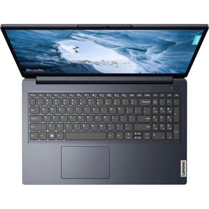 Image of Lenovo Ideapad 1 Laptop, 15.6 inch FHD (1920x1080) Touch Laptop, AMD Ryzen 5 7520U, 8GB RAM, 512GB SSD, AMD Radeon 610M Graphics, Windows 11 Home, Abyss Blue with Accessories