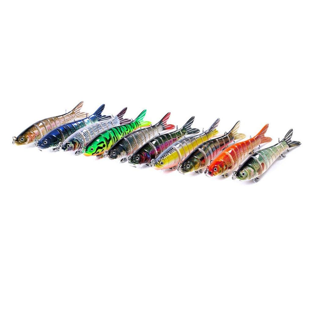 CALANDIS® Artificial Fishing Swim Bait Simulate Life-Like Multi Jointed Fish Lure 9