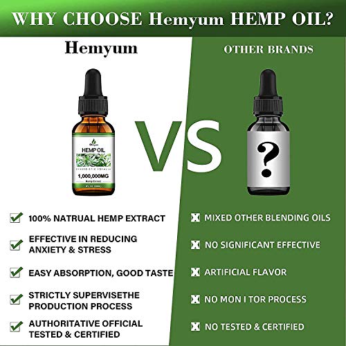 (3 Pack) 1,000,000MG Hemp Oil Extract - Organic Extra Strong Formula - Co2 Extraction - Organically Grown in USA - Organic, Vegan, Non-GMO