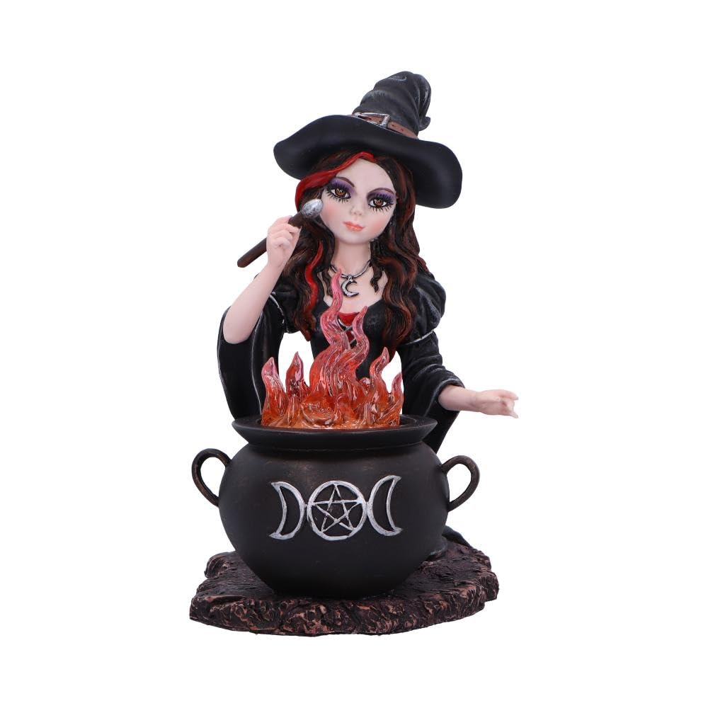 Nemesis Now Althea Spellcasting Witch Figurine, Mystical Witchy Decor, Hand-Painted