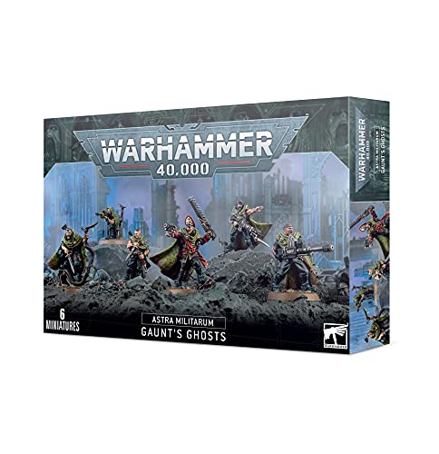Games Workshop - Warhammer 40,000: Astra Militarum Gaunt's Ghosts - Jogo de Miniaturas - 35 Componentes - Plástico - Idade MĂnima: 216 Anos - Ficção CientĂfica