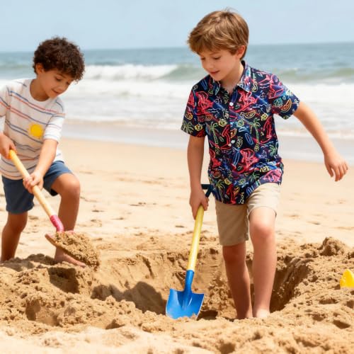 Image of uideazone Boys Novelty Print Short Sleeve Button Down Hawaiian Shirt 5-14Y