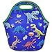 Bolsa de Almuerzo de Dinosaurio - Fiambrera de Neopreno para Chicos Niños Escuela Picnic Exterior Bolso de Almuerzo Impermeable Reutilizable Aislado Bolsas Porta Alimentos con Cremallera