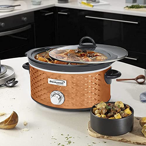 Brentwood SC-140C Slow Cooker Scallop Pattern thumb #1