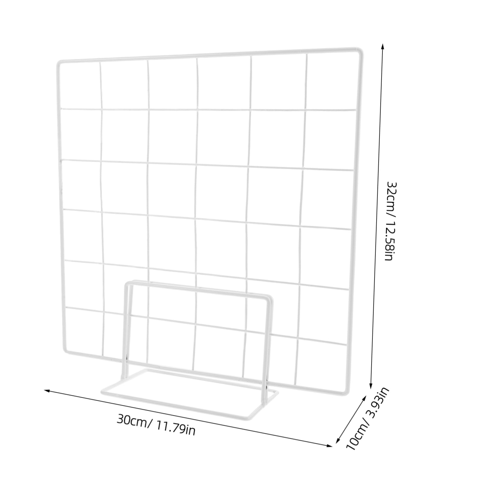 PRETYZOOM Chic and Wire Grid Display Rack for Kindergarten Photo and Jewelry Display Easy Assembly
