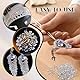 TOAOB 1300 Stück AB Farbe Deko Diamanten 3 mm 4 mm 6 mm 10 mm Acryl Kristall Diamant Konfetti Tischdeko Hochzeit Dekoration