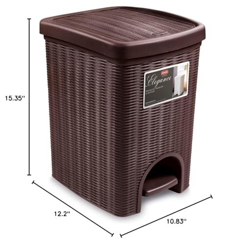 Bote de basura Stefanplast Elegance Mocha 31x27.5x39 cm miniatura 4