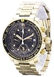 [セイコー]SEIKO 腕時計 QUARTZ CHRONOGRAGH クオーツ クロノグラフ SNA414P1 パイロット ブラック/ゴールド メンズ 逆輸入