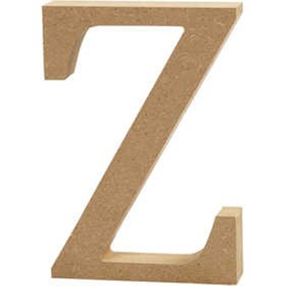 Crafty Capers Letter Z 13Cm Large Wooden Mdf Letter Shape To Decorate - Z | Wood Shapes For Crafts