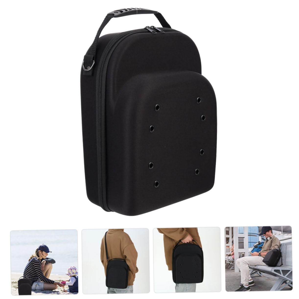 2piezas Organizador De Viaje Para Sombreros Funda De Almacenamiento Caja De Transporte Para Gorras De Béisbol